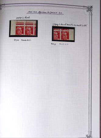 1945-1954, Un classeur Y&T avec remarquables variétés