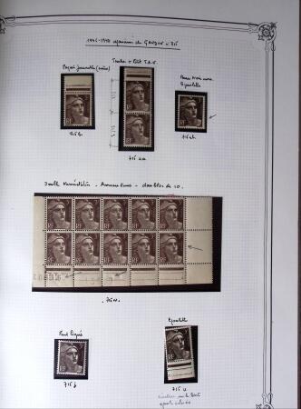 1945-1954, Un classeur Y&T avec remarquables variétés