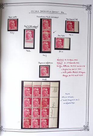 1945-1954, Un classeur Y&T avec remarquables variétés