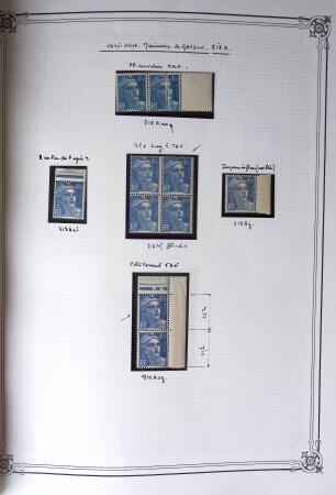 1945-1954, Un classeur Y&T avec remarquables variétés