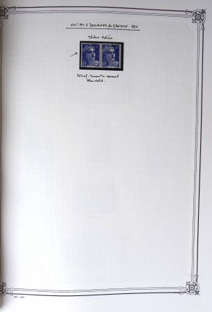 1945-1954, Un classeur Y&T avec remarquables variétés