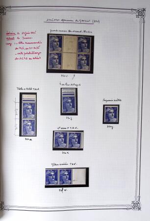 1945-1954, Un classeur Y&T avec remarquables variétés