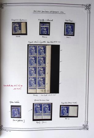 1945-1954, Un classeur Y&T avec remarquables variétés