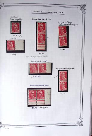 1945-1954, Un classeur Y&T avec remarquables variétés