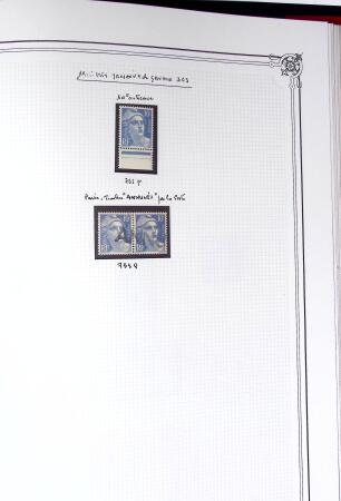 1945-1954, Un classeur Y&T avec remarquables variétés