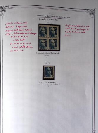 1945-1954, Un classeur Y&T avec remarquables variétés