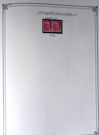 1945-1954, Un classeur Y&T avec remarquables variétés