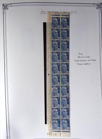 1945-1954, Un classeur Y&T avec remarquables variétés