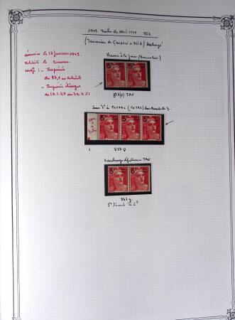 1945-1954, Un classeur Y&T avec remarquables variétés