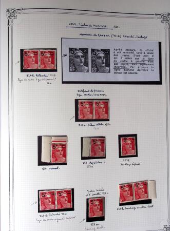 1945-1954, Un classeur Y&T avec remarquables variétés