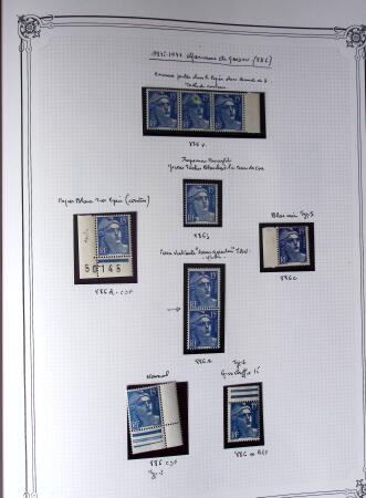 1945-1954, Un classeur Y&T avec remarquables variétés