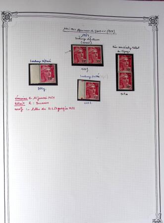 1945-1954, Un classeur Y&T avec remarquables variétés