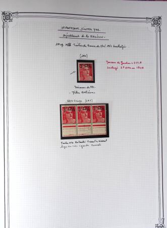 1945-1954, Un classeur Y&T avec remarquables variétés