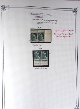 1945-1954, Un classeur Y&T avec remarquables variétés