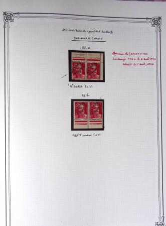 1945-1954, Un classeur Y&T avec remarquables variétés