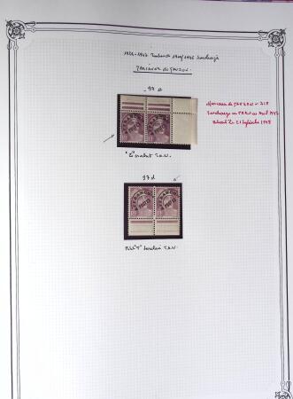 1945-1954, Un classeur Y&T avec remarquables variétés