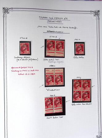 1945-1954, Un classeur Y&T avec remarquables variétés