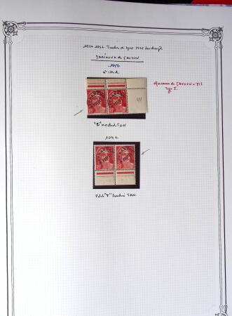 1945-1954, Un classeur Y&T avec remarquables variétés