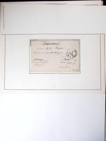 1870-1871, Ensemble de 13 lettres avec marques postales