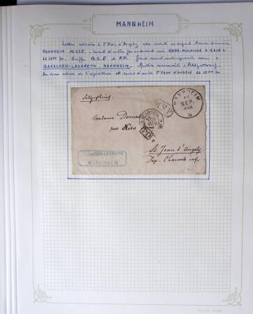 1870-1871, Ensemble de139 lettres de prisonniers de