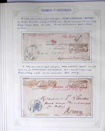 1870-1871, Ensemble de139 lettres de prisonniers de