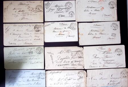 1870-1871, Ensemble de139 lettres de prisonniers de