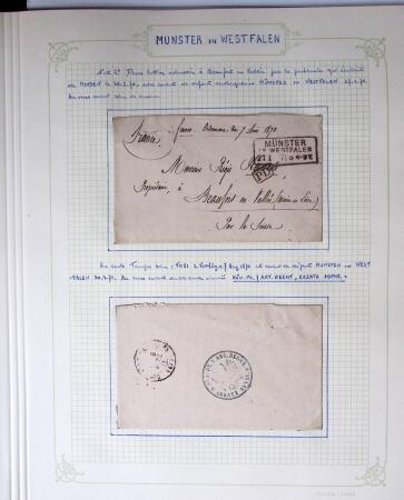 1870-1871, Ensemble de139 lettres de prisonniers de