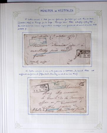1870-1871, Ensemble de139 lettres de prisonniers de