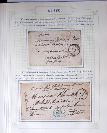 1870-1871, Ensemble de139 lettres de prisonniers de