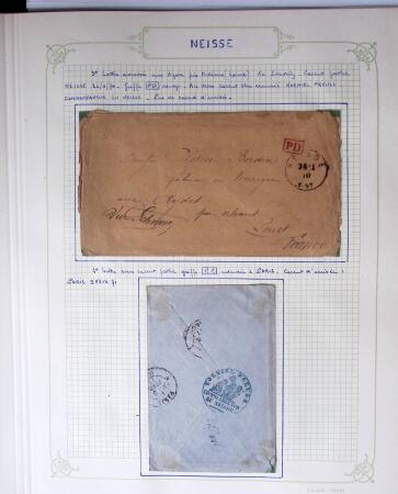 1870-1871, Ensemble de139 lettres de prisonniers de