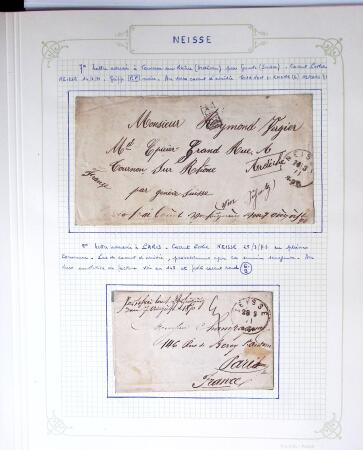 1870-1871, Ensemble de139 lettres de prisonniers de