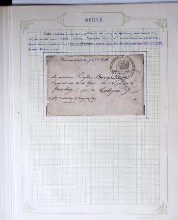 1870-1871, Ensemble de139 lettres de prisonniers de