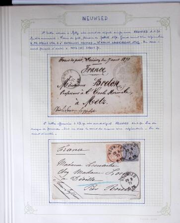 1870-1871, Ensemble de139 lettres de prisonniers de