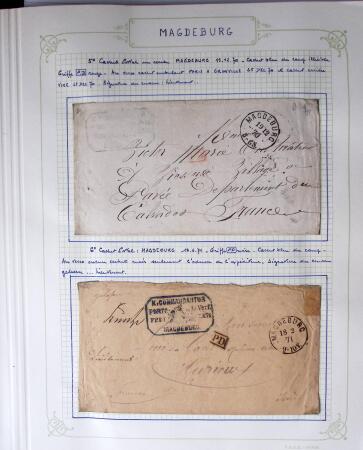 1870-1871, Ensemble de139 lettres de prisonniers de