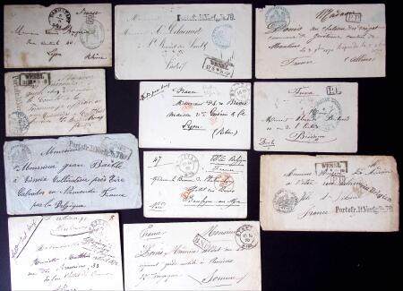 1870-1871, Ensemble de139 lettres de prisonniers de
