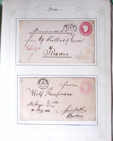 1869-1880, Bel ensemble de 32 entiers allemands parmi