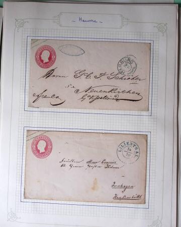 1869-1880, Bel ensemble de 32 entiers allemands parmi