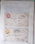 1869-1880, Bel ensemble de 32 entiers allemands parmi