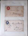 1869-1880, Bel ensemble de 32 entiers allemands parmi