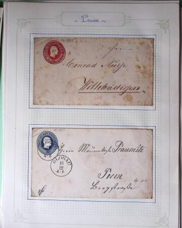1869-1880, Bel ensemble de 32 entiers allemands parmi