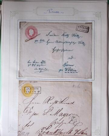 1869-1880, Bel ensemble de 32 entiers allemands parmi