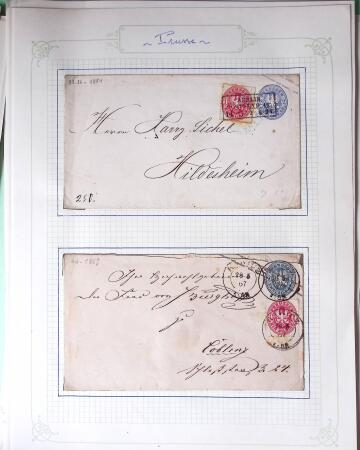 1869-1880, Bel ensemble de 32 entiers allemands parmi