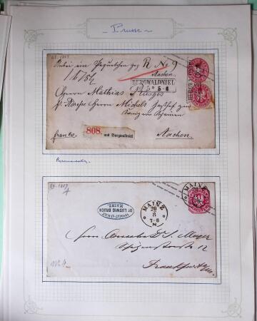 1869-1880, Bel ensemble de 32 entiers allemands parmi
