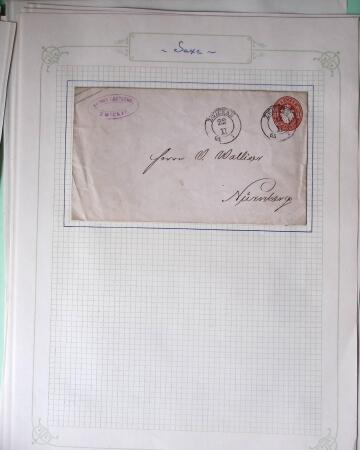 1869-1880, Bel ensemble de 32 entiers allemands parmi