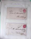 1869-1880, Bel ensemble de 32 entiers allemands parmi