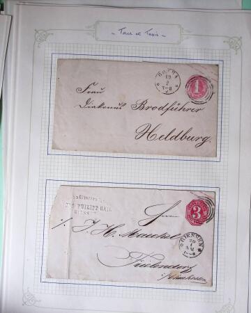 1869-1880, Bel ensemble de 32 entiers allemands parmi