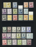 N°1 à 30 "Timbres pour colis postaux et autres", série