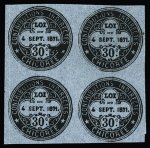 Allumettes n°18b, valeur absente, papier épais ivoire,