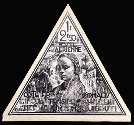 Poste aérienne N°11 Maquette originale d'un projet