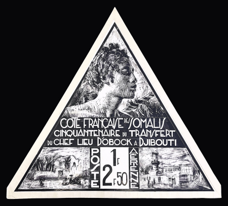 Poste aérienne N°11 Maquette originale d'un projet